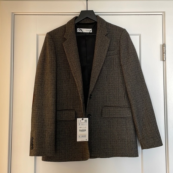Zara Jackets & Blazers - Zara Houndstooth Fall Blazer